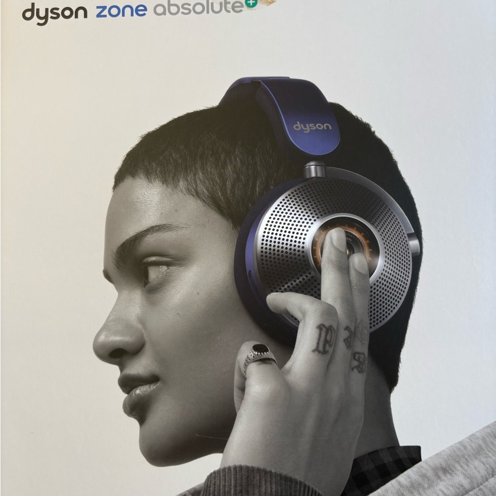 Dyson Zone Absolute+ Over-Ear Headphones in Navy and Silver